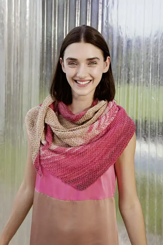 Dreiecktuch asymmetrisch aus Bloom Premium