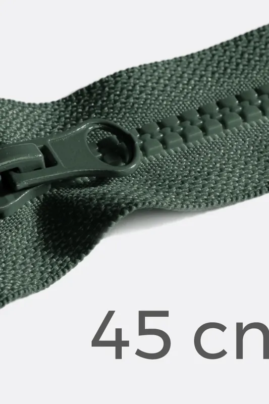 Reißverschluss teilbar 45cm Dunkelgrün D190 Markenware
