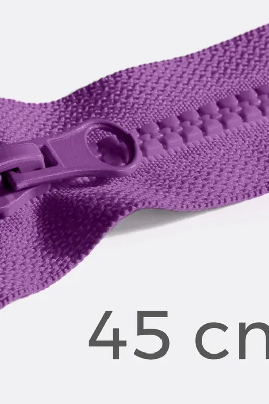 Reißverschluss teilbar 45cm Lila (Mittel) B41 Gratis Versand