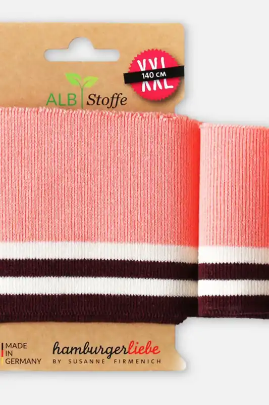 Premium Cuff Me College Lachs Weiß Bordeaux
