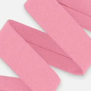 Hochwertig Schrägband Jersey 20mm Rosa Meterware