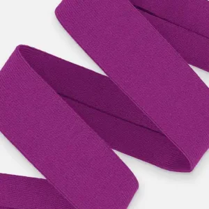 Schrägband Jersey 20mm Purpur Meterware Echt