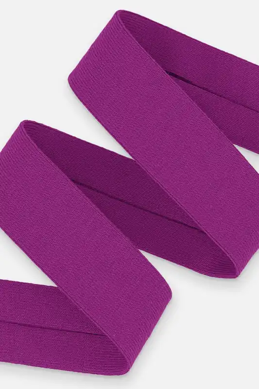 Schrägband Jersey 20mm Purpur Meterware Echt
