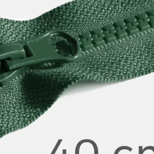 Reißverschluss teilbar 40cm Dunkelgrün D190 Abverkauf