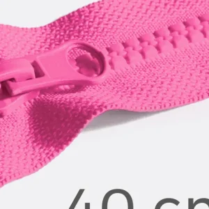 Reißverschluss teilbar 40cm Pink B47 Hochwertig