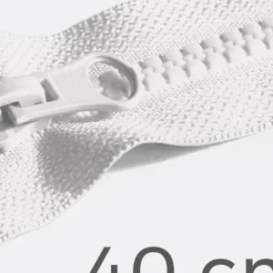 Reißverschluss teilbar 40cm Weiß B3 Aktuell