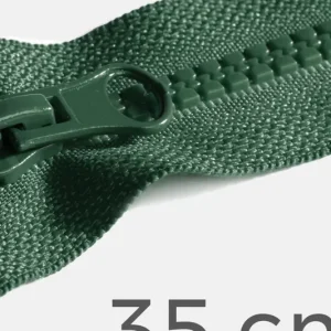Reißverschluss teilbar 35cm Dunkelgrün D190 Kostenloser Versand