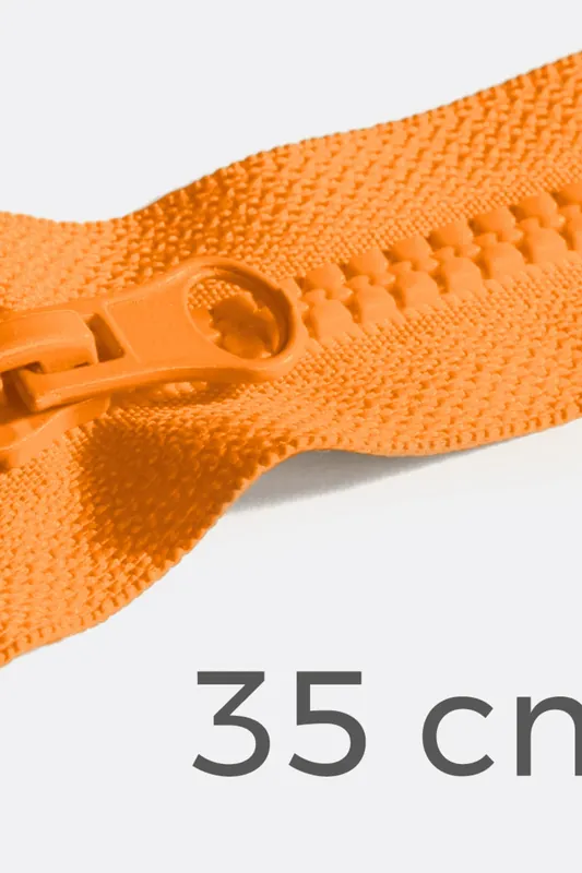 Reißverschluss teilbar 35cm Orange B40 Sale