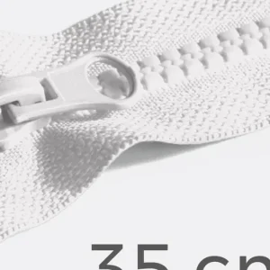 Reißverschluss teilbar 35cm Weiß B3 Sale