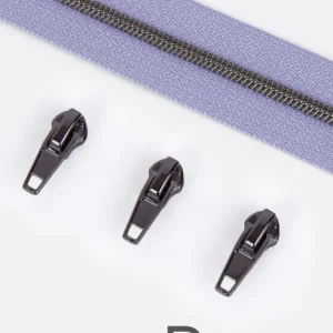 Reißverschluss Gunmetal 4mm Helles Flieder D268 1m lang Mega-Angebot