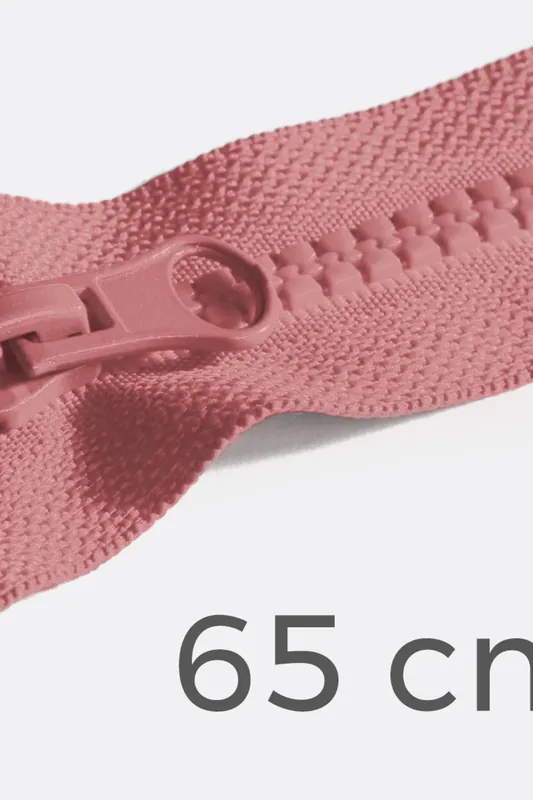 Saisonangebot Reißverschluss teilbar 65cm Altrosa D213