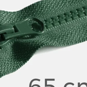 Reißverschluss teilbar 65cm Dunkelgrün D190 Preisreduziert