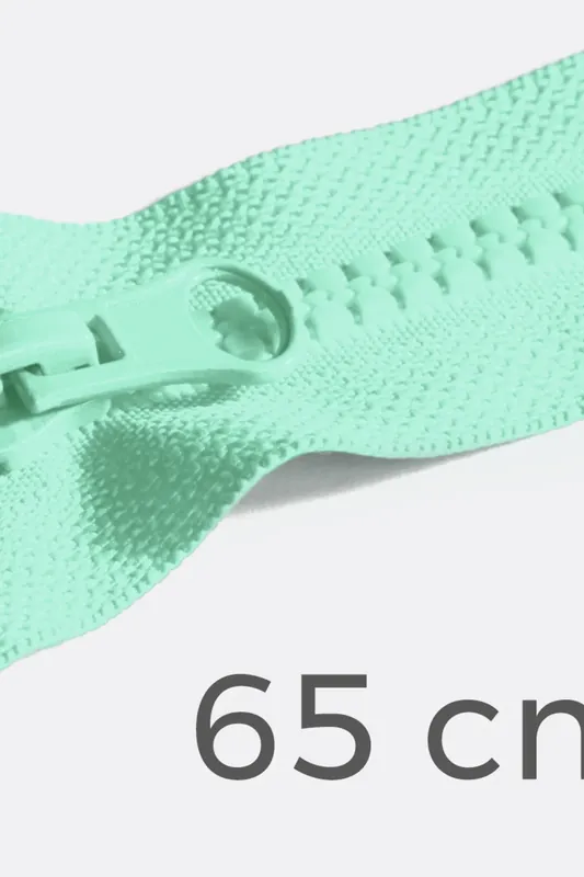 Begrenztes Angebot Reißverschluss teilbar 65cm Mint D871