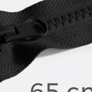 Reißverschluss teilbar 65cm Schwarz B5 Kostenloser Rückversand