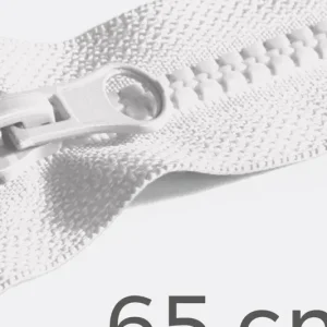Reißverschluss teilbar 65cm Weiß B3 Bestpreis