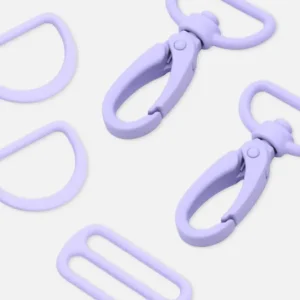 Metall Taschenzubehör-Set 25mm Flieder D268 Nur Für Kurze Zeit