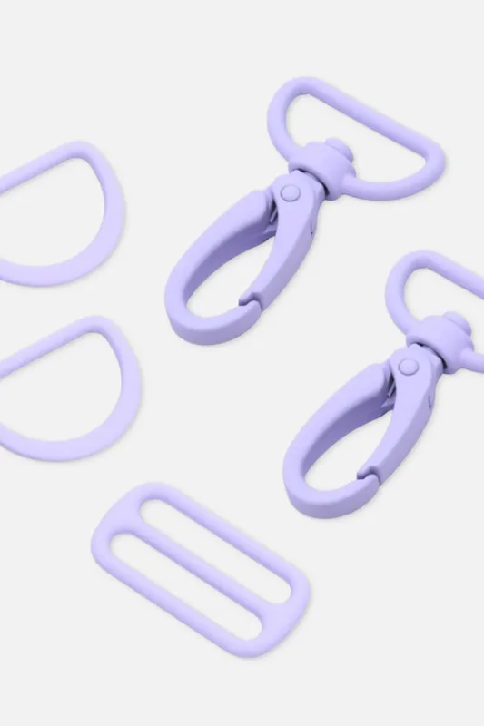 Metall Taschenzubehör-Set 25mm Flieder D268 Nur Für Kurze Zeit