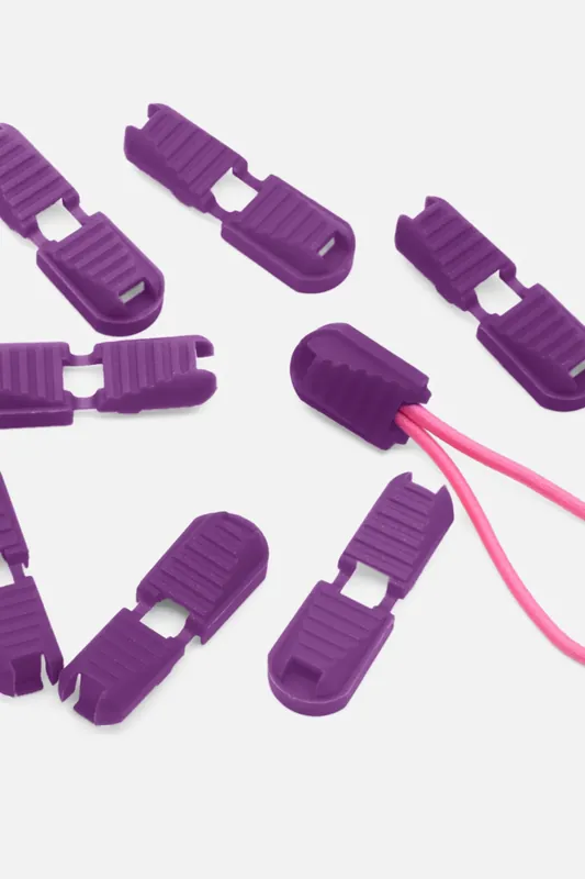 Kordelenden klappbar Lila B41 10Stück Echt