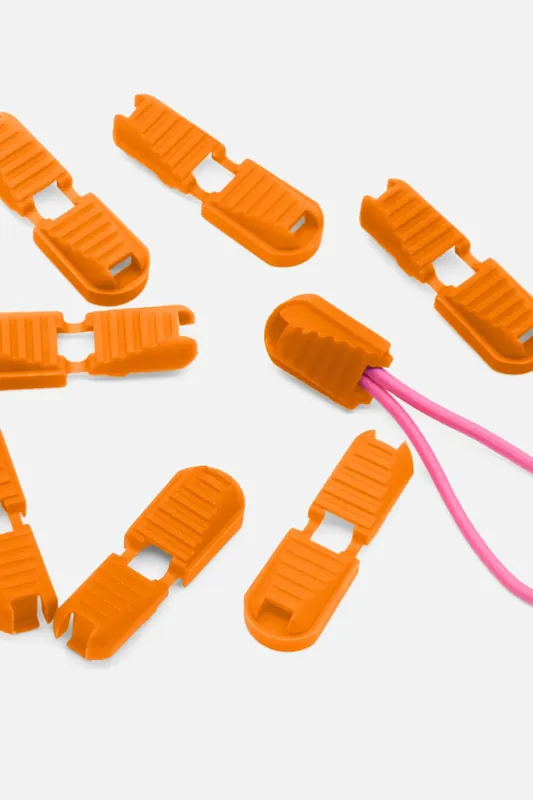 Kordelenden klappbar Orange B40 10Stück Mengenrabatt