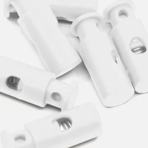 Kordelstopper 1-Loch Weiß B3 6Stück Beliebt