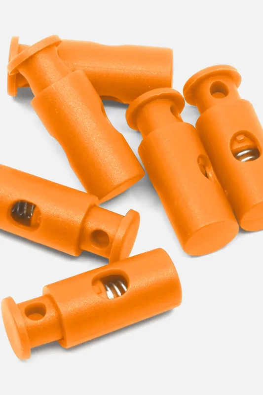 Neue Kollektion Kordelstopper 1-Loch Orange B40 6Stück