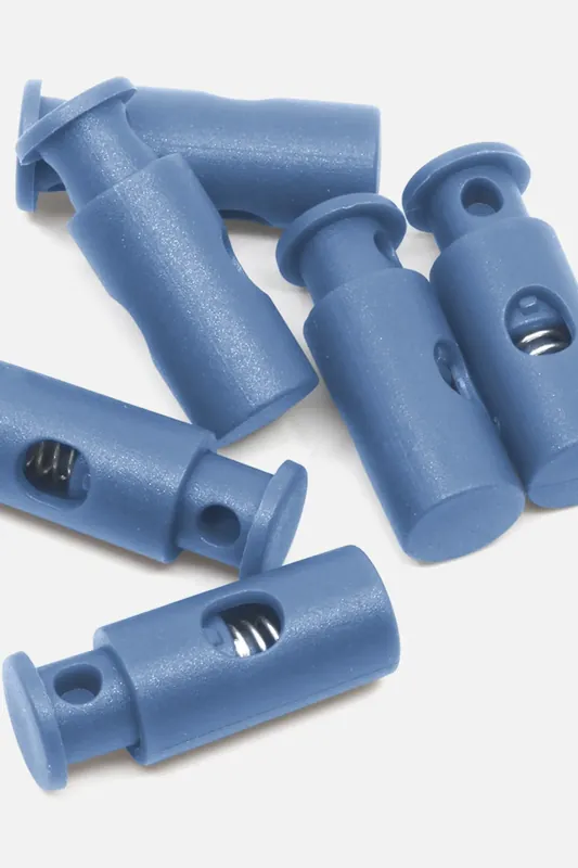 Kordelstopper 1-Loch Jeansblau D240 6Stück Mengenrabatt