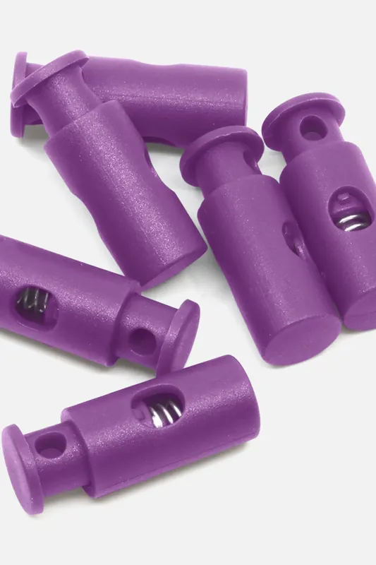 Kordelstopper 1-Loch Lila B41 6Stück Top-Qualität