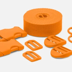 Begrenztes Angebot Kunststoff Zubehör Set mit 3m Gurtband Orange B40