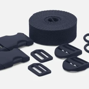 Nur Heute Kunststoff Zubehör Set mit 3m Gurtband Indigo D196