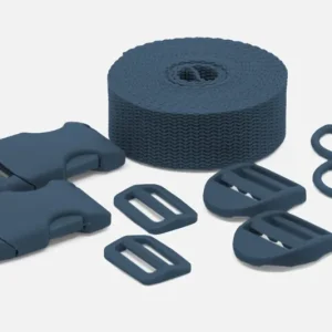 Original Kunststoff Zubehör Set mit 3m Gurtband Petrol D103