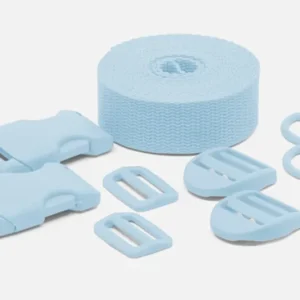 Expressversand Kunststoff Zubehör Set mit 3m Gurtband Hellblau B20