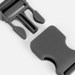 Steckschnalle Kunststoff 25 mm Dunkelgrau D306 4Stück Rabatt