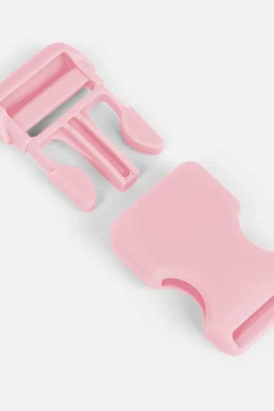 Kostenloser Rückversand Steckschnalle Kunststoff 25mm Kräftiges Rosa B57 4Stück