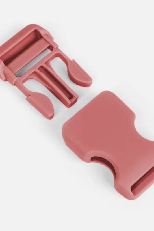 Steckschnalle Kunststoff 25mm Altrosa D213 4Stück Schneller Versand