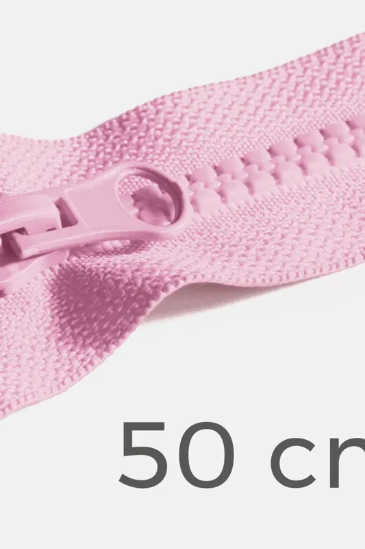 Reißverschluss teilbar 50cm Rosa B57 Heute Kaufen