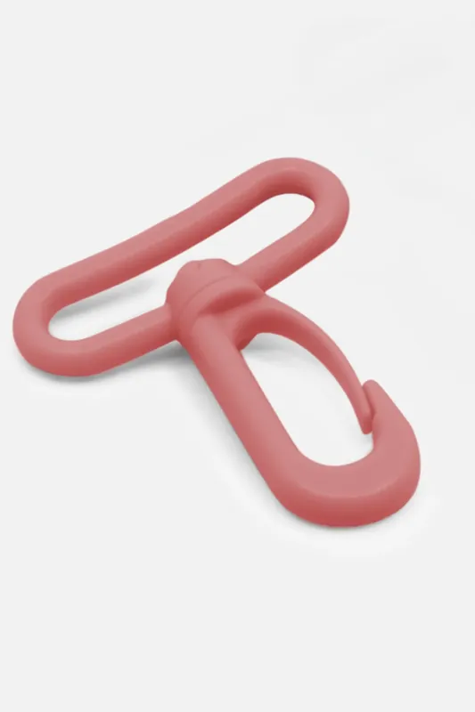 Hochwertig Karabiner Kunststoff 38mm Altrosa D213 4Stück