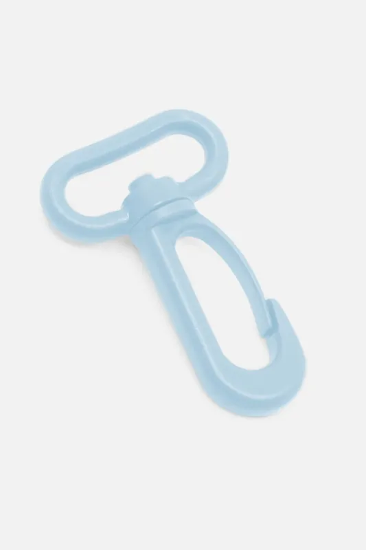 Karabiner Kunststoff 25mm Hellblau B20 4Stück Abverkauf