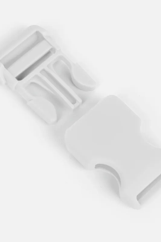 Steckschnalle Kunststoff 25mm Weiß B3 4Stück Top-Seller