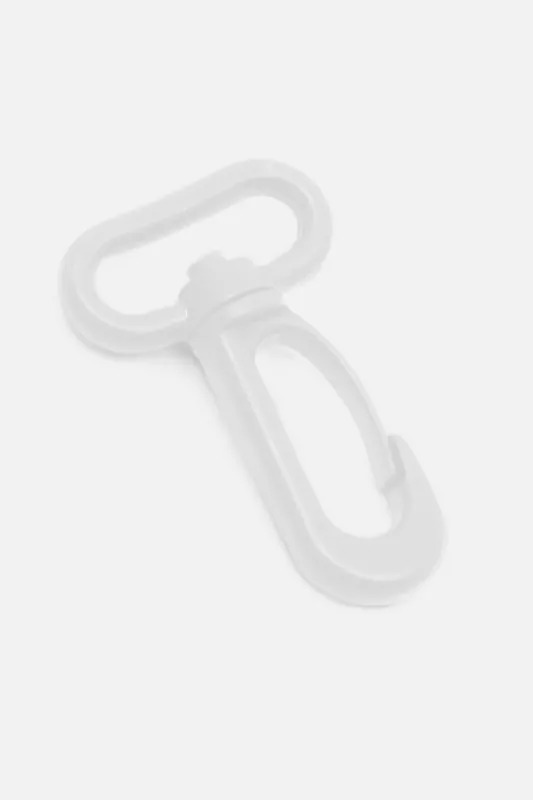 Preis Gesenkt Karabiner Kunststoff 25mm Weiß B3 4Stück