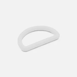 Geprüft D-Ring Kunststoff 25mm Weiß B3 4Stück