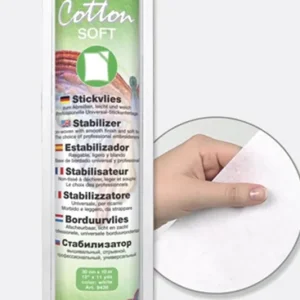 Madeira Stickvlies Cotton Soft Weiß 30cm breit 10m Rolle Preisreduziert