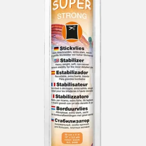 Highlight Madeira Stickvlies Super Strong Schwarz 30cm breit 5m Rolle