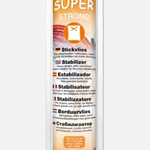 Premium Madeira Stickvlies Super Strong Weiß 30cm breit 5m Rolle
