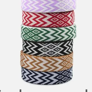 Schneller Versand Gurtband Zickzack 38mm Meterware