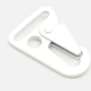 Im Trend Metall Karabiner "Hook" 25mm Weiß B3