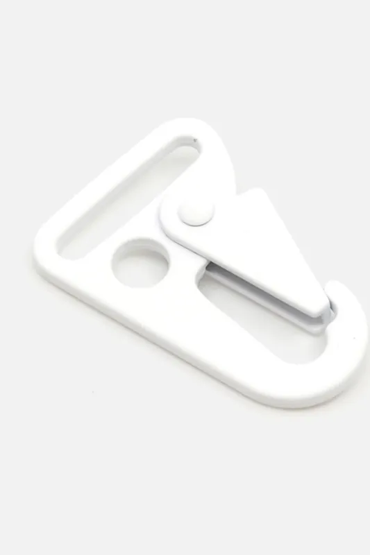 Im Trend Metall Karabiner „Hook“ 25mm Weiß B3