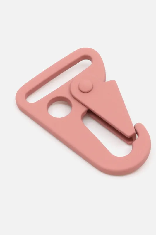 Neue Ware Metall Karabiner „Hook“ 25mm Altrosa D213