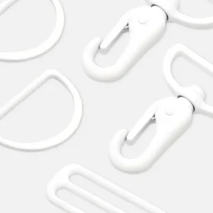 Metall Taschenzubehör-Set 40mm Weiß B3 Direktkauf