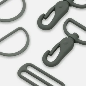 Angebot Metall Taschenzubehör-Set 40mm Dunkelgrün D190