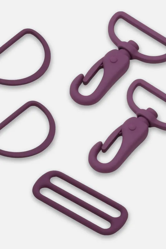 Nur Heute Metall Taschenzubehör-Set 40mm Beere D230